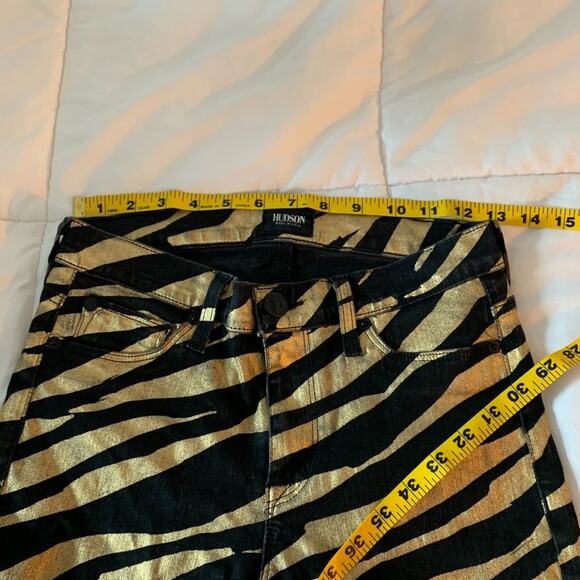 HUDSON - Nico Midrise Super Skinny Crop Zebra - Picture 6 of 8